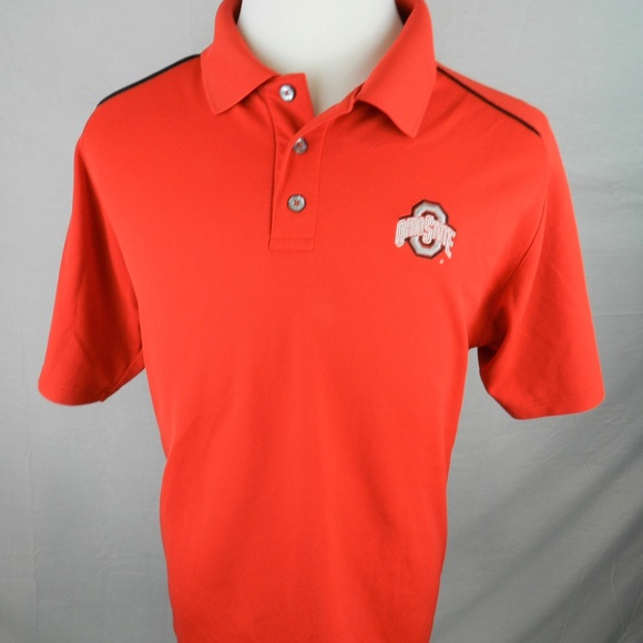 Pro Player Other - Pro Player L Large Mens Shirt Polo Red Ohio State